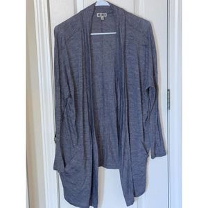 14th‎ & Union Women's Size Small Gray Long Sleeve Open Front Cardigan Sweater